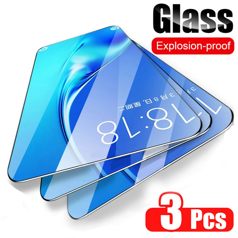 3Pcs Screen Protector For Samsung Galaxy A7 2018 A6 A8 J4 J6 Plus 2018 Tempered Glass Fit Samsung A3 A5 A7 J3 J5 J7 2017 Glass