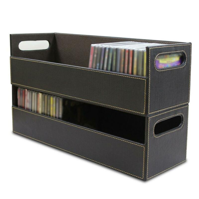 CD DVD Disk Drive Mobile Storage Box Case Rack Holder Stacking Tray Shelf Space Organizer Container Electronic Parts Pouch