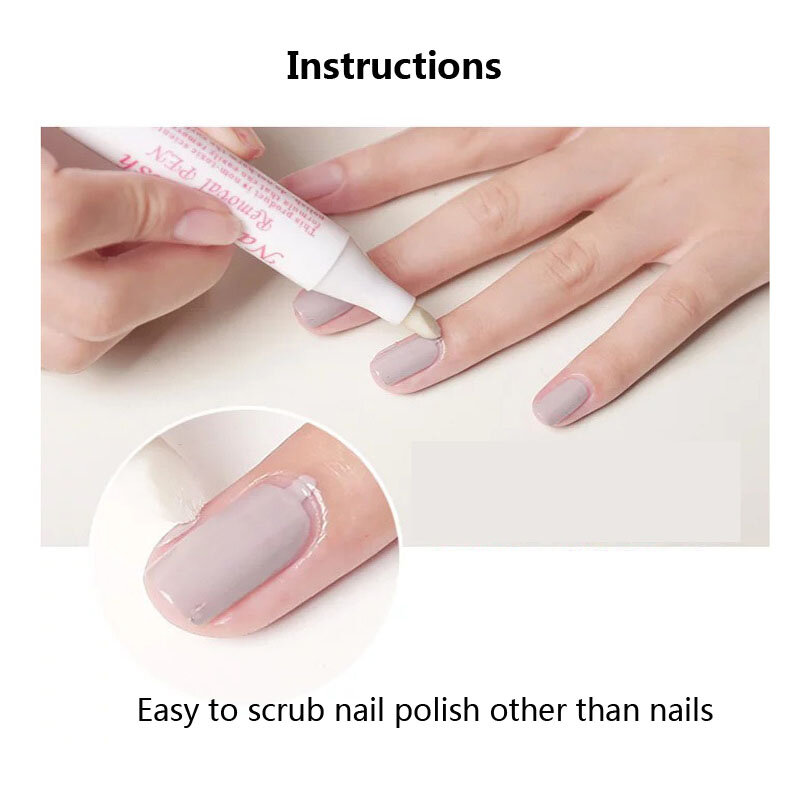 1 pz Gel Nail Polish Remover penne Nail Art correttore penna Manicure Cleaner gomma UV Gel Polish Remover Wrap Tools