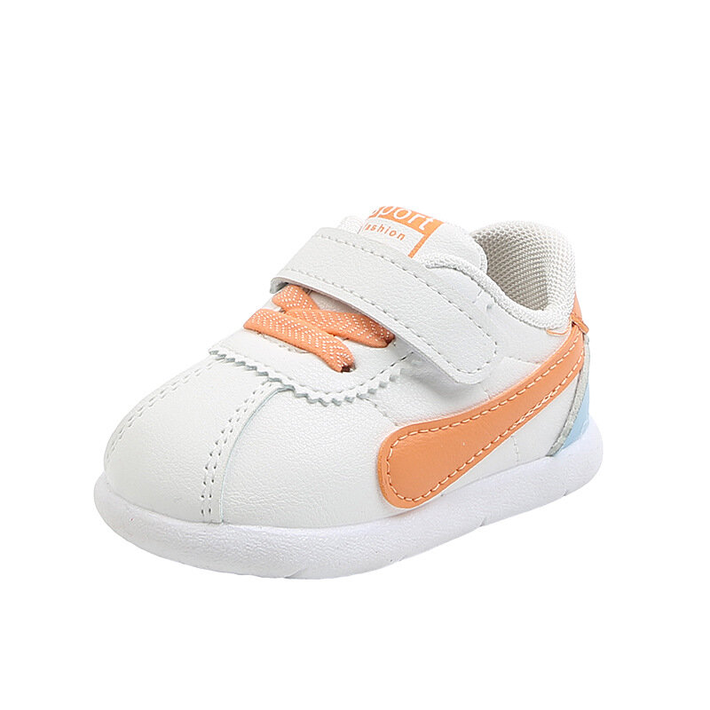 Heißer Verkauf Neugeborenen Kleinkind Neue PU Leder Baby Schuhe Sport Schuhe Einfarbig Weiche Baumwolle Jungen Schuhe Non-slip jungen und Mädchen Schuhe
