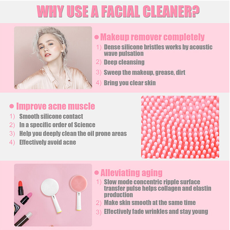 Tête de brosse de nettoyage du visage pour Oral-B, brosses à dents électriques, têtes de rechange, outils de soins de la peau du visage