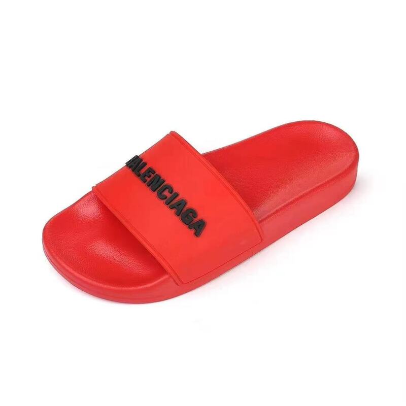 2021 nuevo con logotipo "Balenciaga"-de los hombres de la moda sandalias de las mujeres señoras Flip Flops mocasines negro blanco rojo verde diapositivas zapatos tamaño 35-45 31707