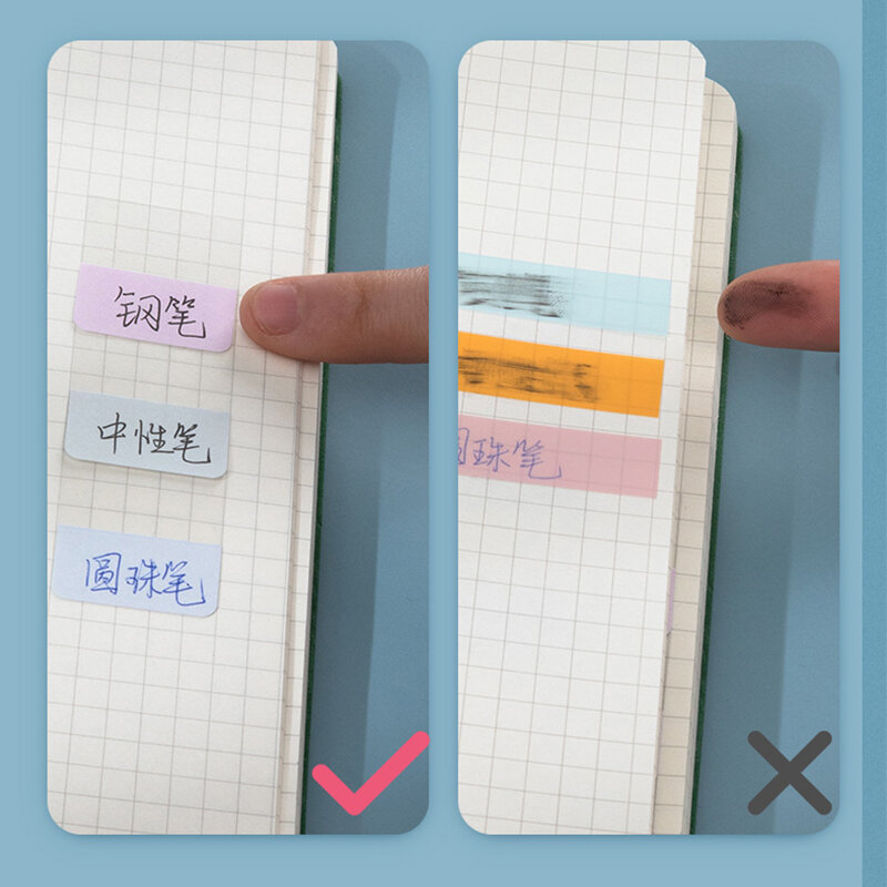 Bloc-Notes coloré Morandi, étiquette autocollante mignonne, marqueur Kawaii pour planificateur quotidien, papeterie pour Page et fournitures scolaires