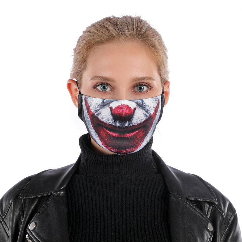 Fashion Dapat Digunakan Kembali Pelindung PM2.5 Filter Printing Mulut Masker Anti Debu Wajah Topeng Windproof Mulut-muffle Bakteri Bukti Flu Masker