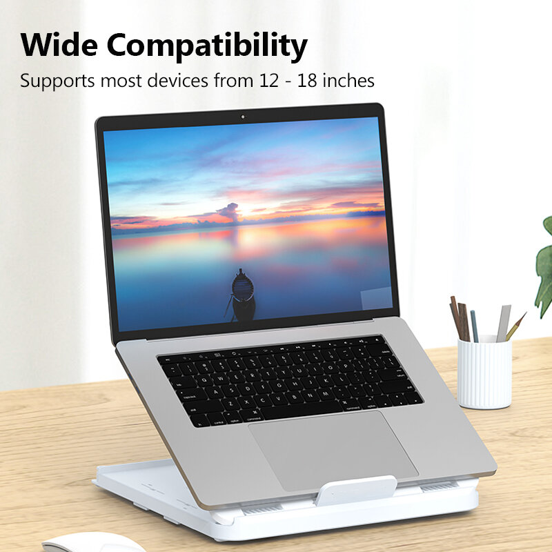 Suporte de mesa portátil portátil base notebook suporte para macbook xiaomi dobrável suporte do computador para cama portátil almofada de refrigeração