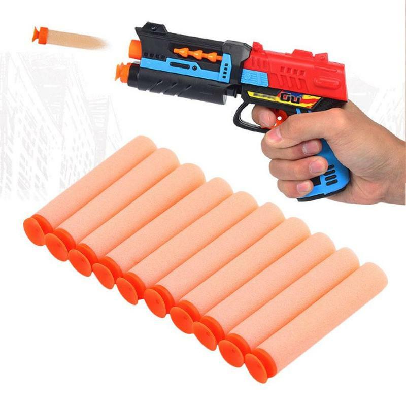 Balas de espuma Eva de Color aleatorio cabeza de Agujero hueco suave, accesorios para pistola de balas de espuma, 4,5 cm, repuesto de dardos para juguete C0R2, 1 Uds.