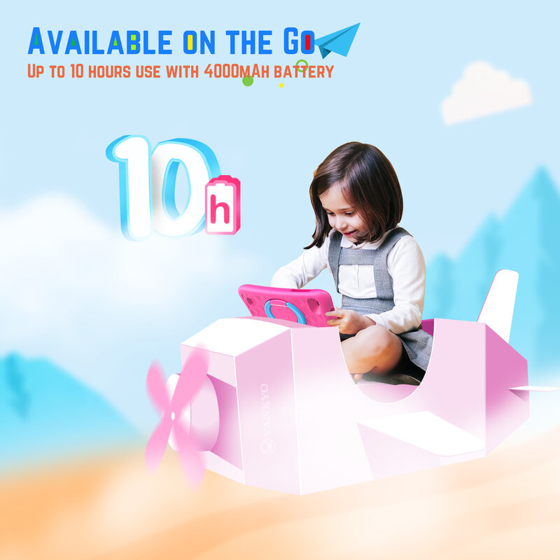 Детский планшет VANKYO S8, 8-дюймовый планшет MatrixPad с Wi-Fi, 2 Гб ОЗУ, 32 Гб ПЗУ, HD дисплей, лучший подарок для детей, двойная камера