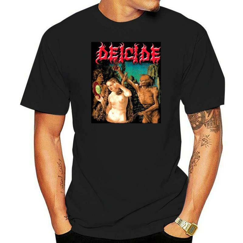 Мужская винтажная футболка с изображением песочных часов «Deicide», «Sepultura Death Metal Morbid Angel Obituary», модная одежда, 2018