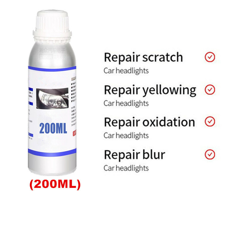 Diy kit de restauração do farol do carro atomizador refurbish kit reparação lente fluida renovação da lâmpada do farol conjunto copo atomização