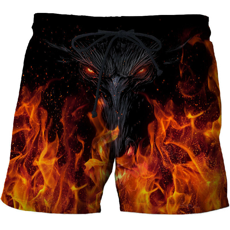 Pantalones cortos de playa con estampado 3D de llama para hombre, ropa de baño informal a la moda, 6XL talla grande, novedad de verano