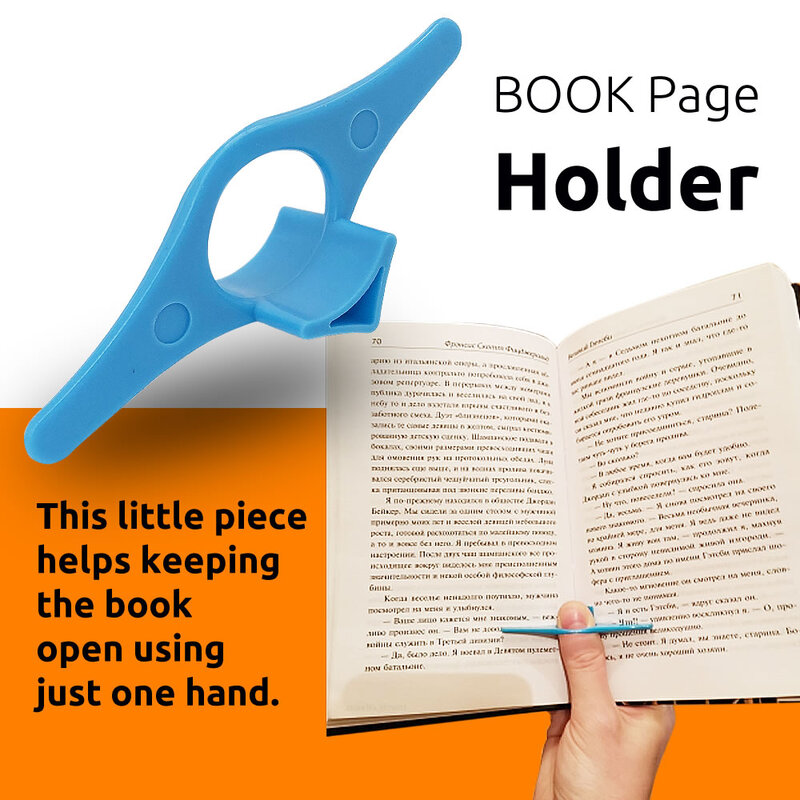2 Pcs Book Page Holder Thumb Bookmark PP Material Reading Accessories Gifts For Readers Books Lovers Bookworm Librarian Literary