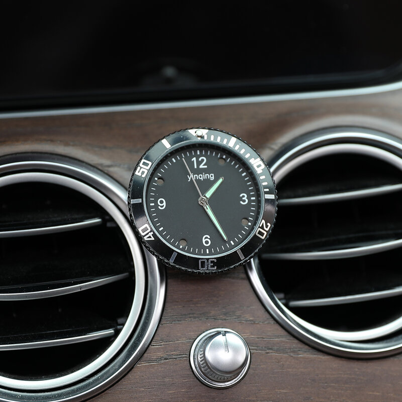Hua Scale-Reloj de alta calidad para automóvil, cronógrafo de cuarzo a la moda, adornos de decoración para coche, pegatina de reloj para vehículo, accesorios para automóvil