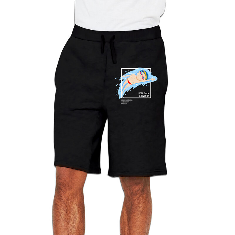 Pantalones cortos de chándal para hombre, ropa informal de uso diario para el hogar, con bolsillos
