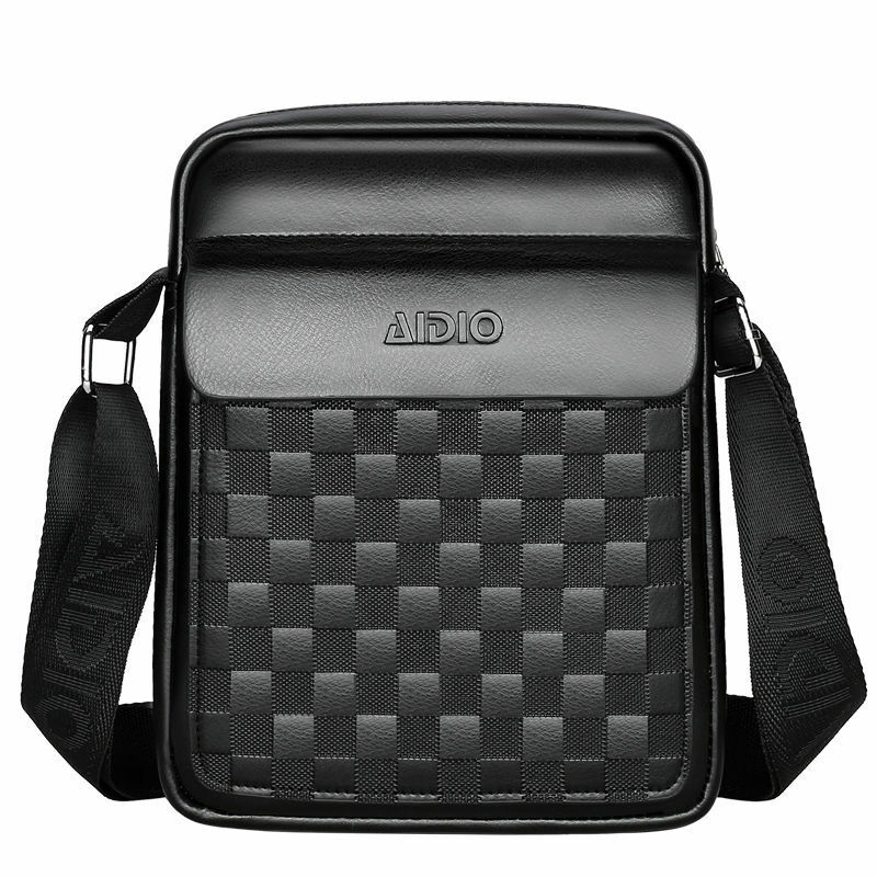 Designer Men's Shoulder Bag Luxury Brand Pu Leather Sling Strap Briefcase Crossbody Bags for Men Casual Business Tablet Bag