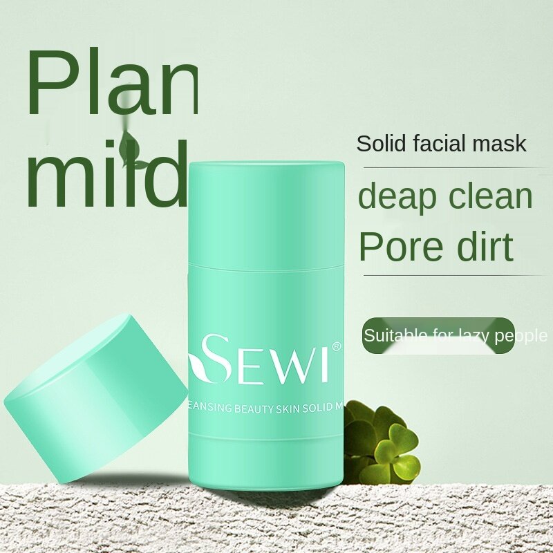 Mascarilla sólida de 40g, mascarilla facial limpia y refrescante, palo de Limpieza Profunda, productos de belleza para el cuidado de la piel