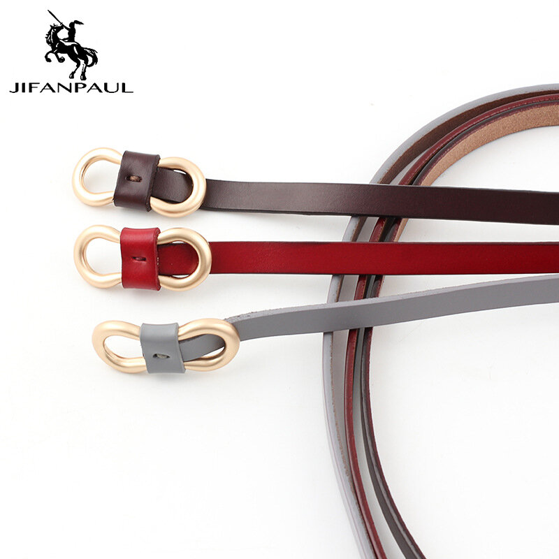 JIFANPAUL-Cinturón de cuero de alta calidad para mujer, cinturones delicados, retro, vintage, Candy, Envío Gratis