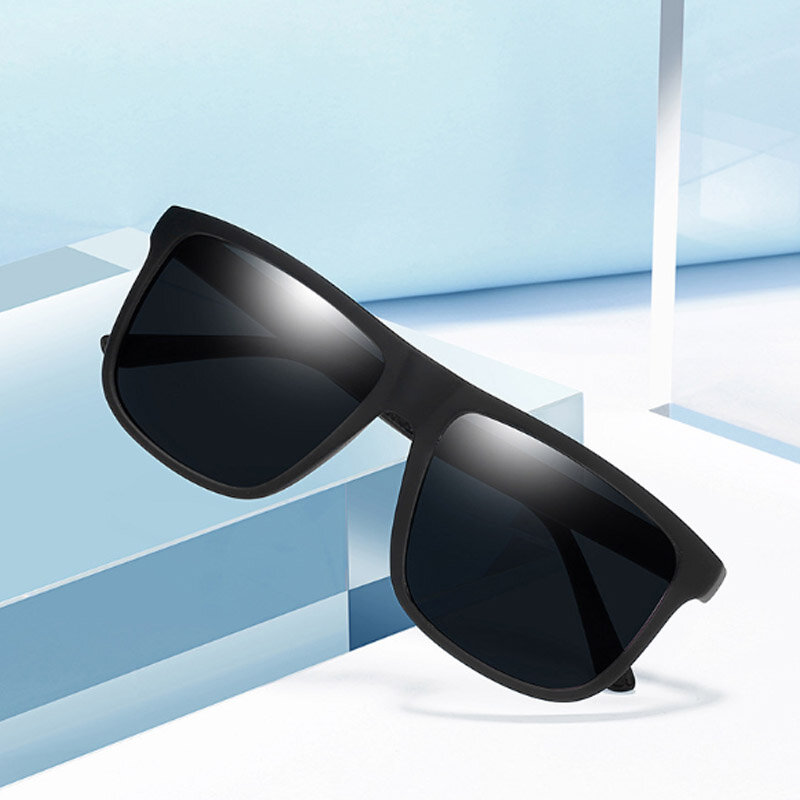 Óculos de sol polarizado clássico unissex, óculos espelhado revestimento uv400