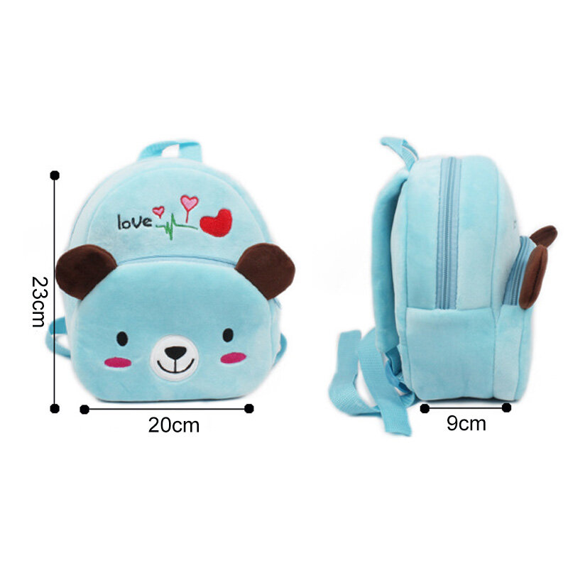 Śliczne dziecko torba maluch plecaki Cartoon niedźwiedź pluszowy plecak dla chłopców dziewcząt przedszkole szkolne torby Mini plecak
