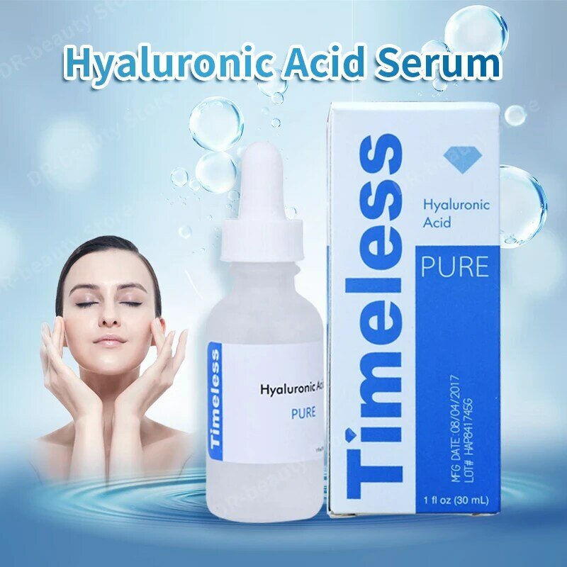 The Best 100% Hyaluronic Acid Pure Serum Nature Age Less With Timeless Sealed 30ml Whitening Moisturizing Essence Face Skin Care