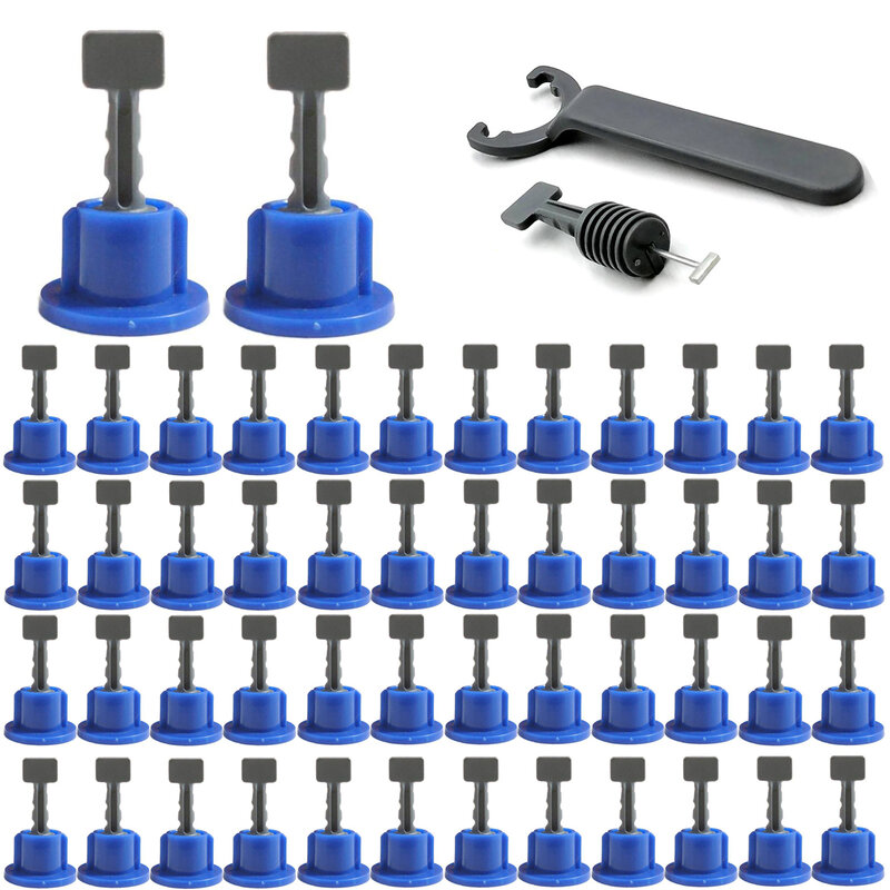 Flat Ceramic Floor Wall Reusable Construction Tools Tile Level Wedges Tile Spacers Kittile Leveling System Kit Tile Tools