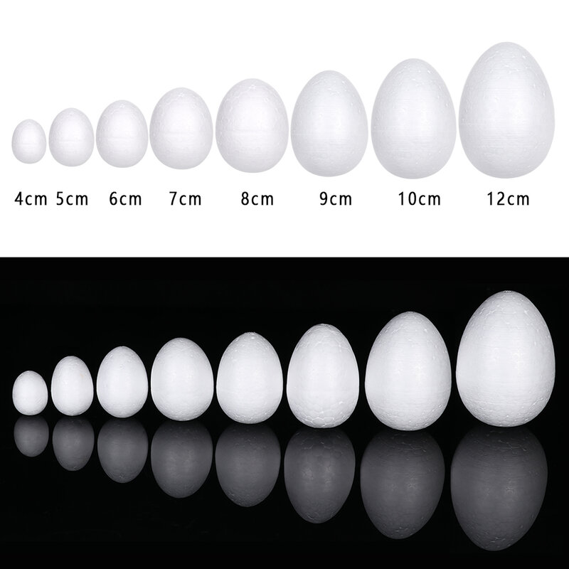 10ピース/パックイースター手作りdiy塗装卵アクセサリー白泡の卵イースターパーティー用品子供好意パーティーの装飾