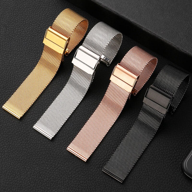 Milanese strap General purpose watch Sport band 18mm 20mm 22mm iwatch pulseira Bracelet Wrist Table accessories