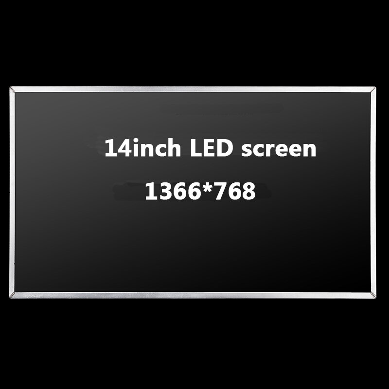 Tela lcd de laptop de 14 polegadas lp 1366x768, para lenovo g460, g470, g480, y450, b460, b590, e430, z470, tela lcd com falhas