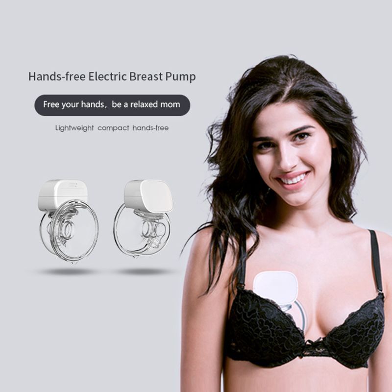 Electric Breast Pump Silent Wearable Automatic Milker Hands-Free Portable Milk Extractor USB Chargable