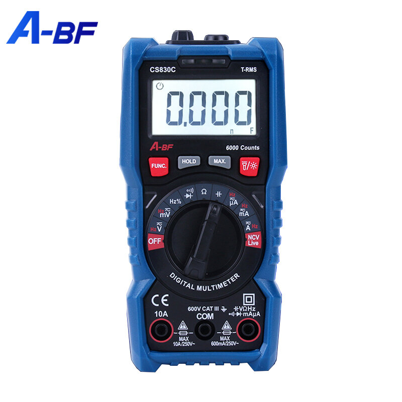 Digital Multimeter High Current Meter Precision  Full Automatic True RMS Intelligent Small Portable Voltage  A-BF CS830A/CS830C
