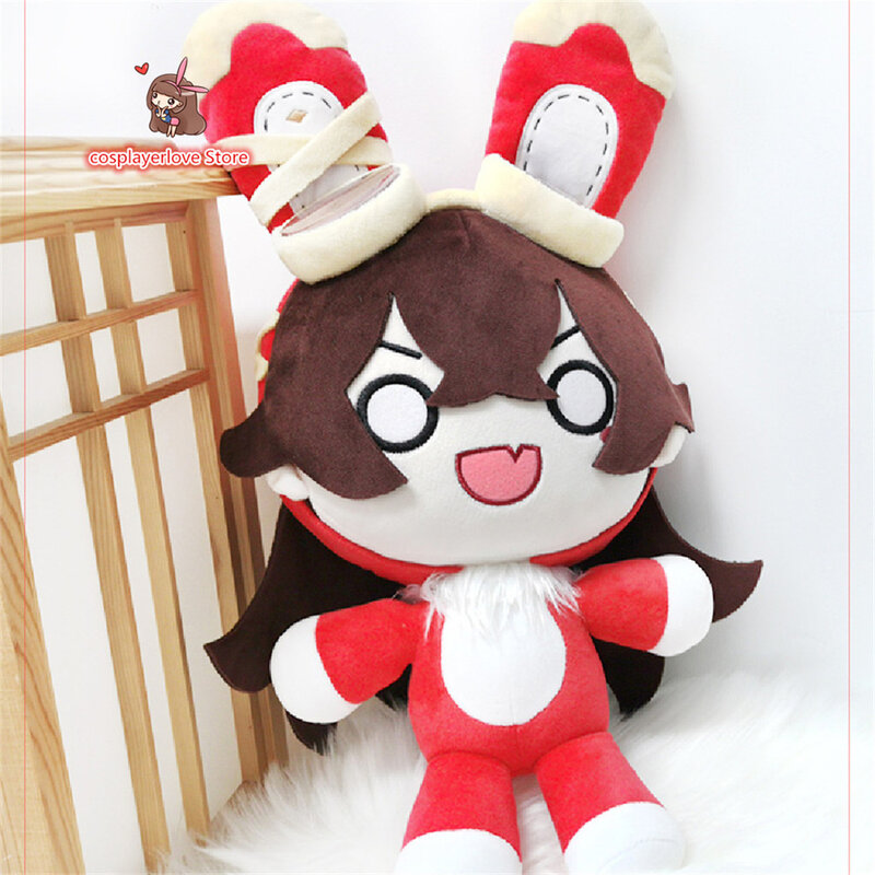 NEW Game Genshin Impact Amber Rabbit Plush Doll Baron Bunny Stuffed Toy Cosplay Props Gifts For Halloween Christams Carnival
