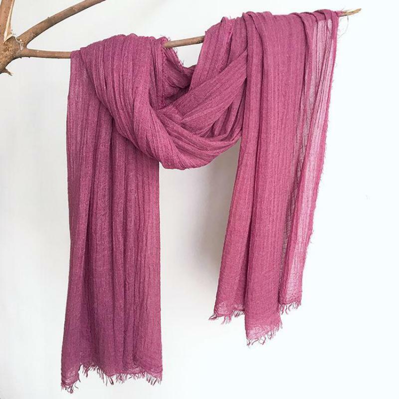 Unisex Style spring summer autumn winter Scarf Wool blend Solid Color long women's scarves shawl fashion men scarf