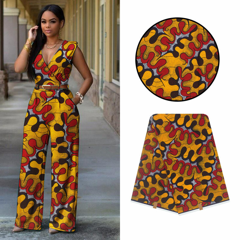 2021 оригинальный Настоящая Африканская ткань с восковой печатью печати шелковой ткани для торжественное платье ткани африканская ткань 100% ...