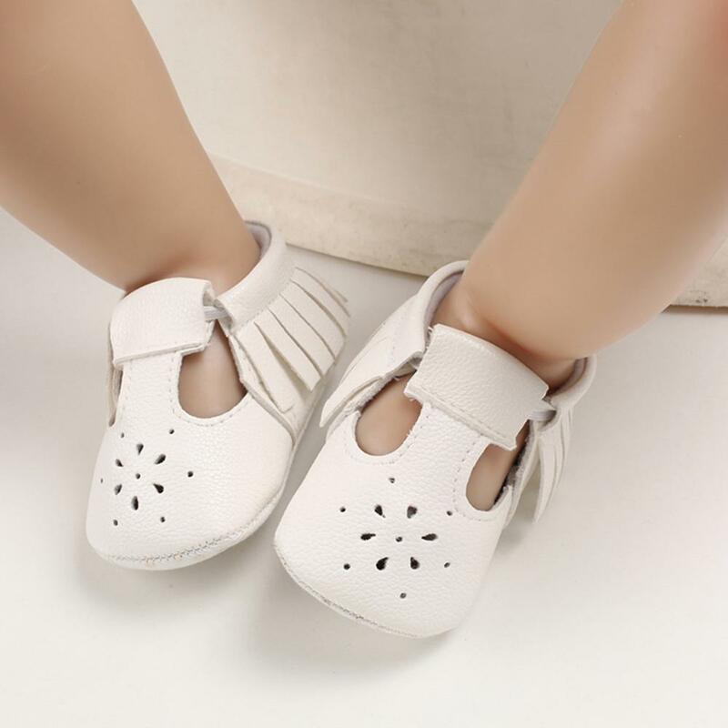 Toddler Soft Soled Baby Boys Girls Anti-Slip Fringe Leather Casual  First Walkers