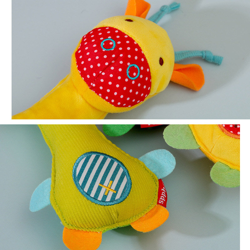 Kartun Hewan Tangan Bell Rattle Lembut Mainan Mainan Bayi Rattle Ponsel Mainan Bayi Lucu Mewah Bebe Mainan 0-24 Bulan