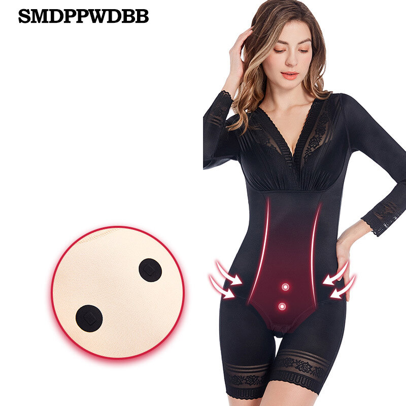 Body modelador feminino sexy, roupa íntima para controle de barriga, perda de peso, push up, suporte de cintura