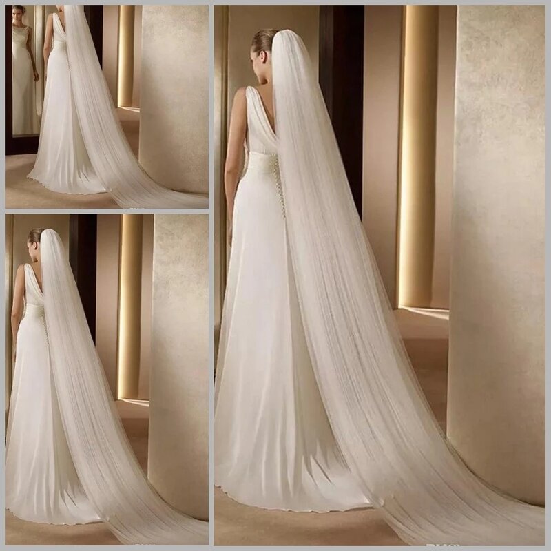 Venda quente moda estilo 2 metro 2 camadas véu para casamento véu nupcial