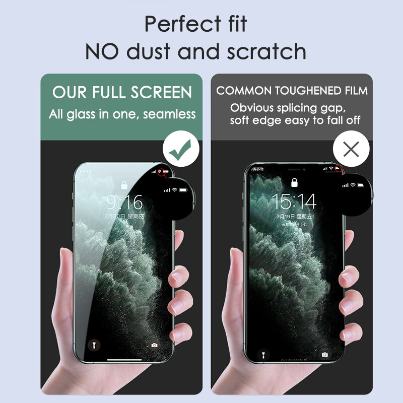 3PCS Volle Abdeckung Schutz Glas Auf Für iPhone 11 7 8 6 6s Plus SE 2020 Screen Protector für iPhone X XR XS 11 12 Pro Max Glas