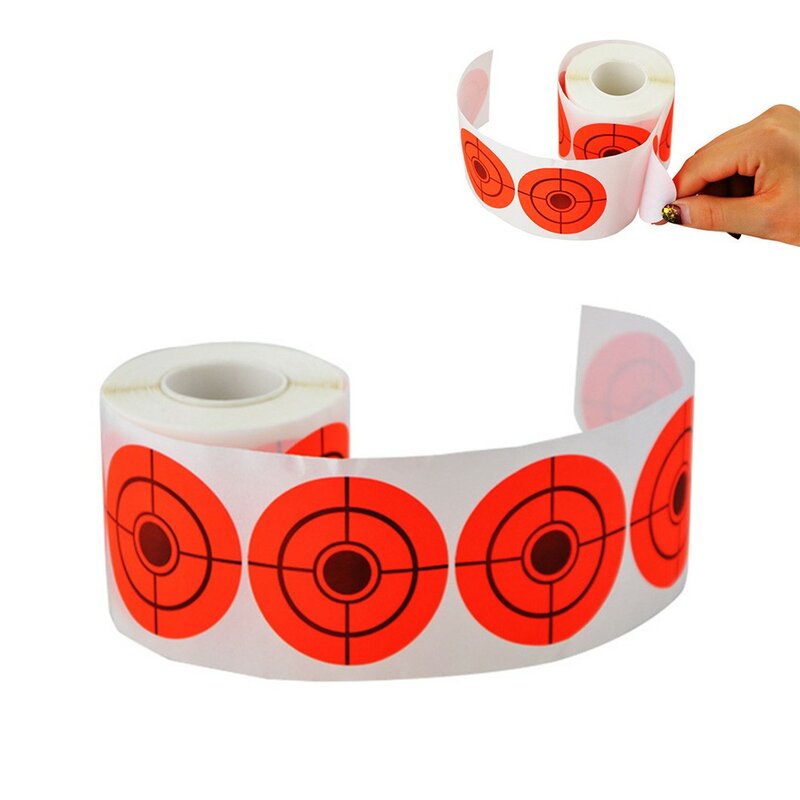 2 "-250 pces tiro alvo bullseye adesivos adesivos adesivos para exercício de tiro 5cm acessórios reativos da prática da etiqueta