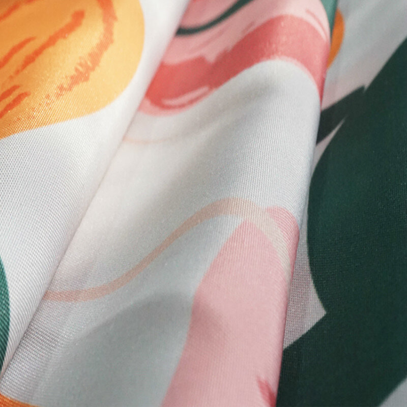 DUNXDECO Shower Curtain Bathroom Waterproof Cortinas Modern Fresh Fruit Peach Print Polyester Fabric Ridea Artistic Decorating