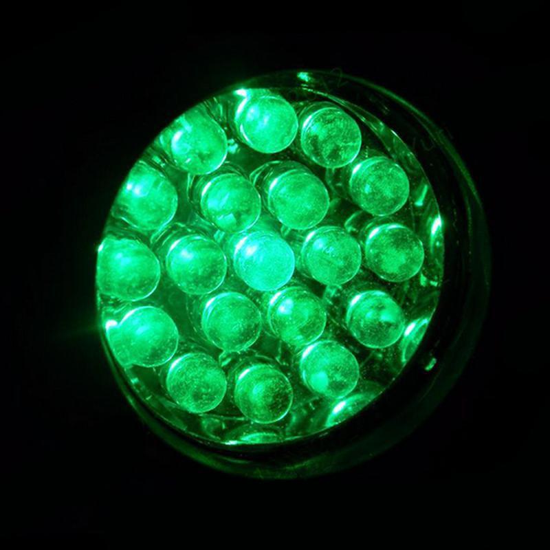 19 LED ความเข้มสูงสีเขียวหลอดไฟหน้า Hydroponics พืชสวน Grow ห้องไฟหน้า
