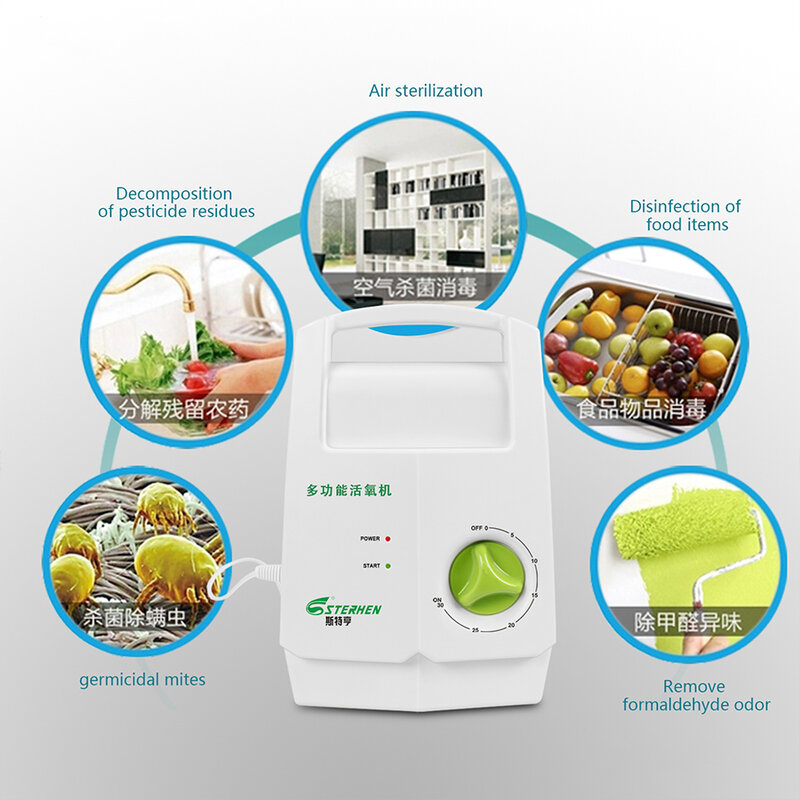 Sterhen Household Air Purifier Ozone Disinfector Air Freshener Vegetable Filter