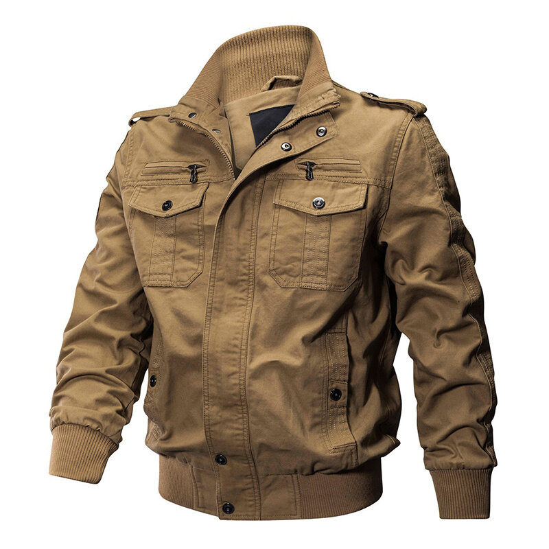 Veste militaire multi-poches en coton pour homme, coupe-vent, taille européenne, Cargo, Air Force, collection automne hiver S-3XL
