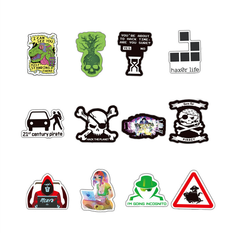 10/30/50Pcs Hacker Dark Web Serie Graffiti Stickers Mobiele Computer Skateboard Pvc Waterdichte Sticker Groothandel