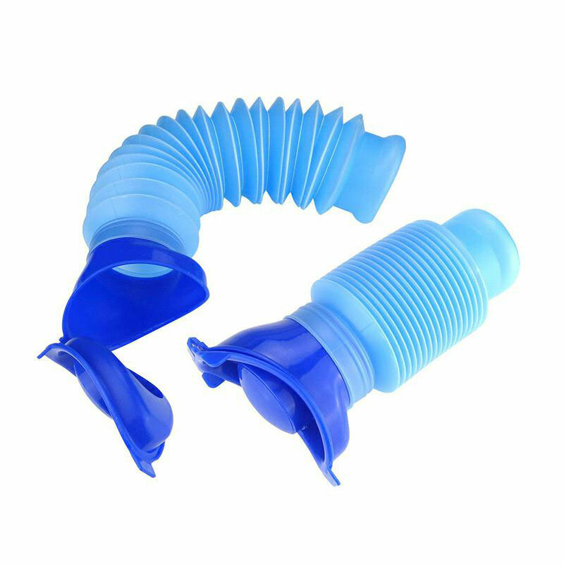 Bottiglia di pipì retrattile per orinatoio portatile di emergenza femminile maschio lavabile per la bottiglia di orinatoio blu da 750ml della toilette dell'automobile di campeggio di viaggio