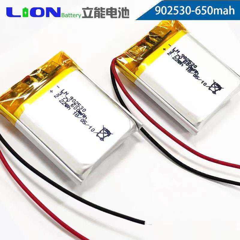 Batterie lithium polymère 102530, 3.7V, 850mAh, rechargeable, pour instrument de beauté, massage, points noirs, solaire