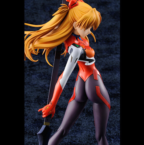 Anime eva figura de ação asuka langley soryu condução terno figuras pvc modelo 23cm collectible estátua decoração modelo presente