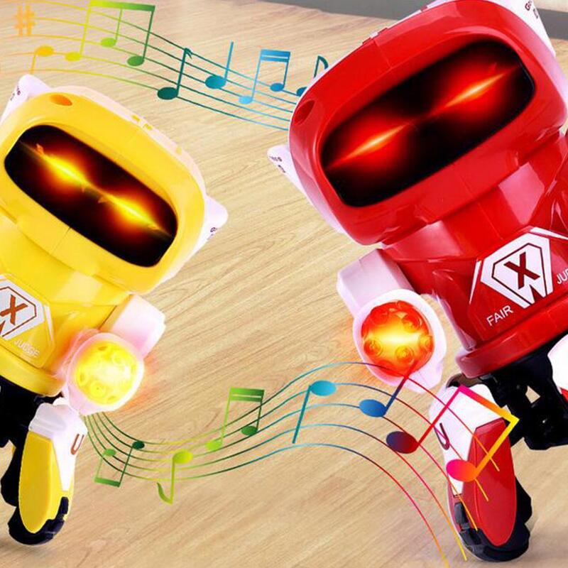 Kuuleeไฟฟ้าเต้นรำหกกรงเล็บหุ่นยนต์ของเล่นเพลงแสงหุ่นยนต์ของเล่นไฟฟ้าเต้นรำหกกรงเล็บหุ่นยน...