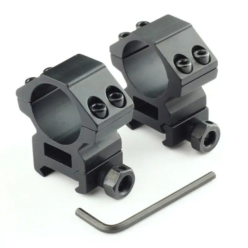 Anillos de perfil medio de 25,4mm, 1 pulgada, compatibles con Weaver Picatinny de 20mm, soporte sobre riel para Mira, 2 uds.