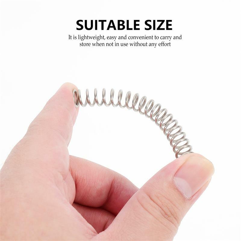 1Pc Round Wire Spiral Spring Telescopic Spring Practical Stainless Steel Spring