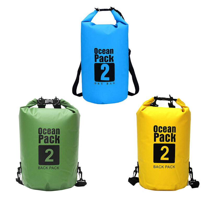 2L High Quality Outdoor Waterproof Bags Ultralight Portable Drifting Rafting Canoe Swimming Camping Hiking Dry Bag Pouch New